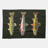 Linge De Cuisine Pêcheur de truites (Horizontal)