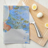 Linge De Cuisine Pêcheur peinture d'aquarelle cadeau de pêche pour (Quart Plié)