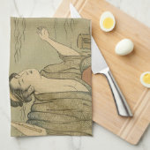 Linge De Cuisine Pêcheurs Japonais (Quart Plié)