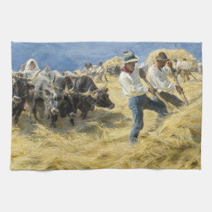 Linge De Cuisine Peder Severin Kroyer - Threshing dans les Abruzzes
