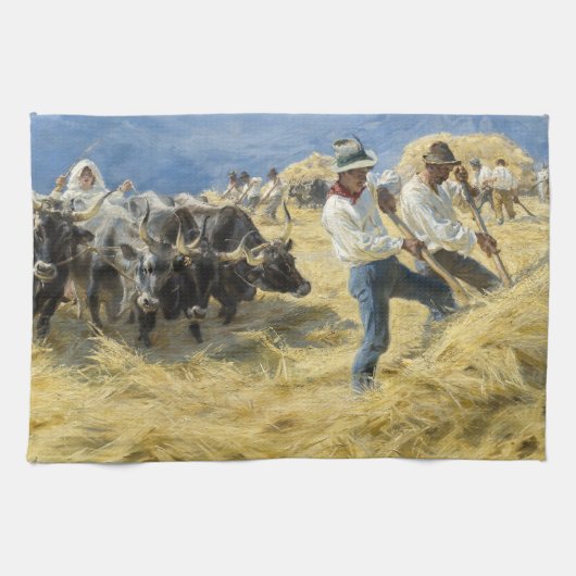 Linge De Cuisine Peder Severin Kroyer - Threshing dans les Abruzzes (Horizontal)