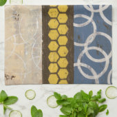 Linge De Cuisine Peigne de miel Abstrait I (Plié)