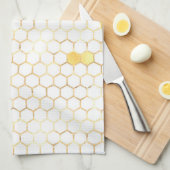 Linge De Cuisine Peigne d'or blanc élégant (Quart Plié)