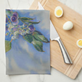 Linge De Cuisine peinture à l'aquarelle de bleuet (Quart Plié)