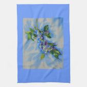 Linge De Cuisine peinture à l'aquarelle de bleuet (Vertical)
