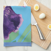 Linge De Cuisine Peinture à l'aquarelle de Iris (Quart Plié)