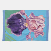 Linge De Cuisine Peinture à l'aquarelle de Iris (Horizontal)