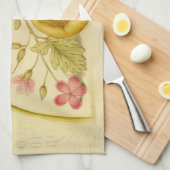 Linge De Cuisine Peinture à l'aquarelle des champignons papillons (Quart Plié)