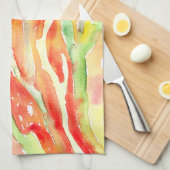 Linge De Cuisine Peinture à l'aquarelle Iris (Quart Plié)