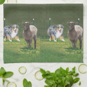 Linge De Cuisine Peinture à l'huile australienne de Vert d'effort (Plié)