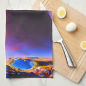 Linge De Cuisine Peinture à l'huile Dream World (Quart Plié)