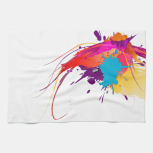 Linge De Cuisine Peinture à papillon exotique Abstraite