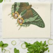 Linge De Cuisine Peinture à papillon légèrement frontière (Plié)