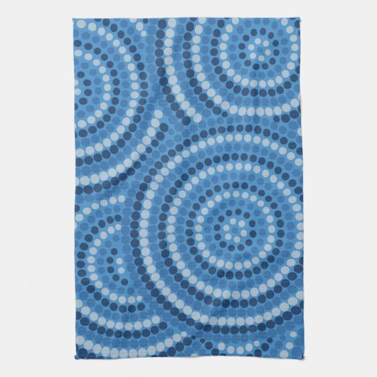 Linge De Cuisine Peinture à points autochtones (Vertical)