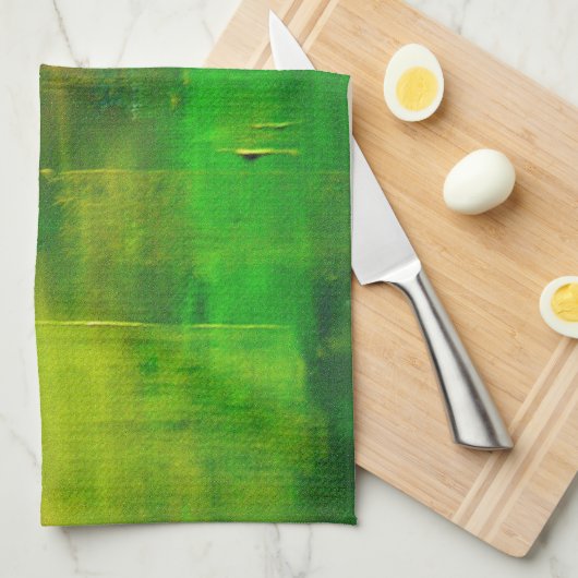 Linge De Cuisine Peinture Abstraite (Quart Plié)