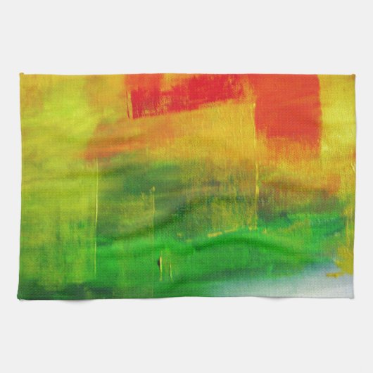 Linge De Cuisine Peinture Abstraite (Horizontal)