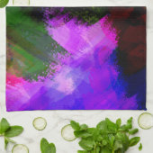 Linge De Cuisine peinture Abstraite à l'aquarelle 2 (Plié)