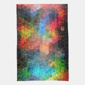 Linge De Cuisine Peinture Abstraite | Couleurs dynamiques (Vertical)