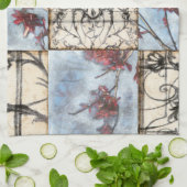 Linge De Cuisine Peinture Abstraite de défilement (Plié)