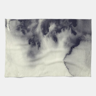 Linge De Cuisine Peinture abstraite d'encre sur la texture de