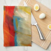 Linge De Cuisine Peinture Abstraite moderne (Quart Plié)