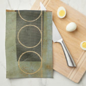 Linge De Cuisine Peinture Abstraite multitexturée par Vision Studio (Quart Plié)