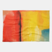 Linge De Cuisine Peinture Abstraite rouge moderne (Horizontal)