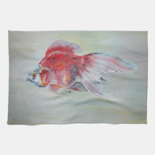Linge De Cuisine Peinture acrylique de Ryukin Goldfish