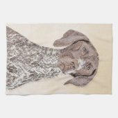 Linge De Cuisine Peinture allemande d'indicateur aux cheveux courts (Horizontal)