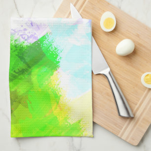 Linge De Cuisine Peinture aquarelle abstraite