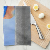 Linge De Cuisine Peinture Bluebird - Art original pour oiseaux (Quart Plié)