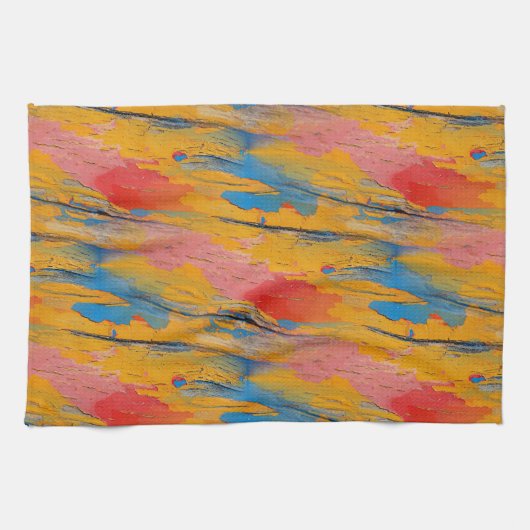 Linge De Cuisine Peinture colorée (Horizontal)