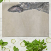 Linge De Cuisine Peinture de berger hollandais - jolie art original (Plié)