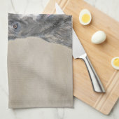 Linge De Cuisine Peinture de berger hollandais - jolie art original (Quart Plié)