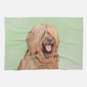 Linge De Cuisine Peinture de Briard - Jolie illustration originale