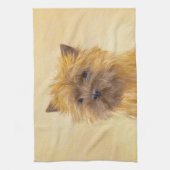 Linge De Cuisine Peinture de Cairn Terrier - Cute Original Chien Ar (Vertical)