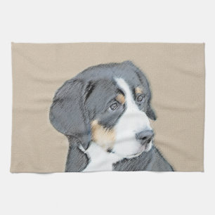 Linge De Cuisine Peinture de Chien de Montagne bernois - Art origin