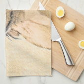 Linge De Cuisine Peinture de Dachshund (Longhaïs) - Art original du (Quart Plié)