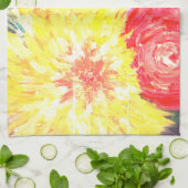 Linge De Cuisine Peinture de fleurs (Plié)