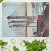 Linge De Cuisine Peinture de pont de Brooklyn (Plié)