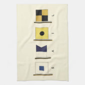 Linge De Cuisine Peinture de quatre drapeaux avec voile écrite sous (Vertical)