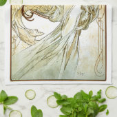 Linge De Cuisine Peinture de série de Nouveou Mucha d'art (Plié)