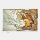 Linge De Cuisine Peinture de série de Nouveou Mucha d'art (Horizontal)