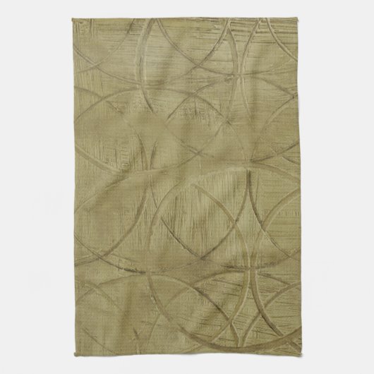 Linge De Cuisine Peinture des cercles liés par Jennifer Goldberger (Vertical)