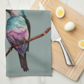 Linge De Cuisine Peinture d'oiseau de couleur de sucrerie de coton (Quart Plié)