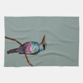 Linge De Cuisine Peinture d'oiseau de couleur de sucrerie de coton (Horizontal)