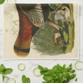 Linge De Cuisine Peinture d'oiseaux sauvages de Turquie Audubon (Plié)