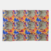 Linge De Cuisine Peinture d'orchidée aquarelle abstraite boho éléga (Horizontal)