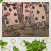 Linge De Cuisine Peinture du rouge 3 de roses (Plié)