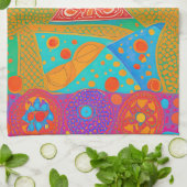 Linge De Cuisine Peinture du Taj Mahal (Plié)